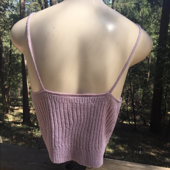 Love More lavender sweater knit cropped camisoleHP 24 - Picture 8 of 8